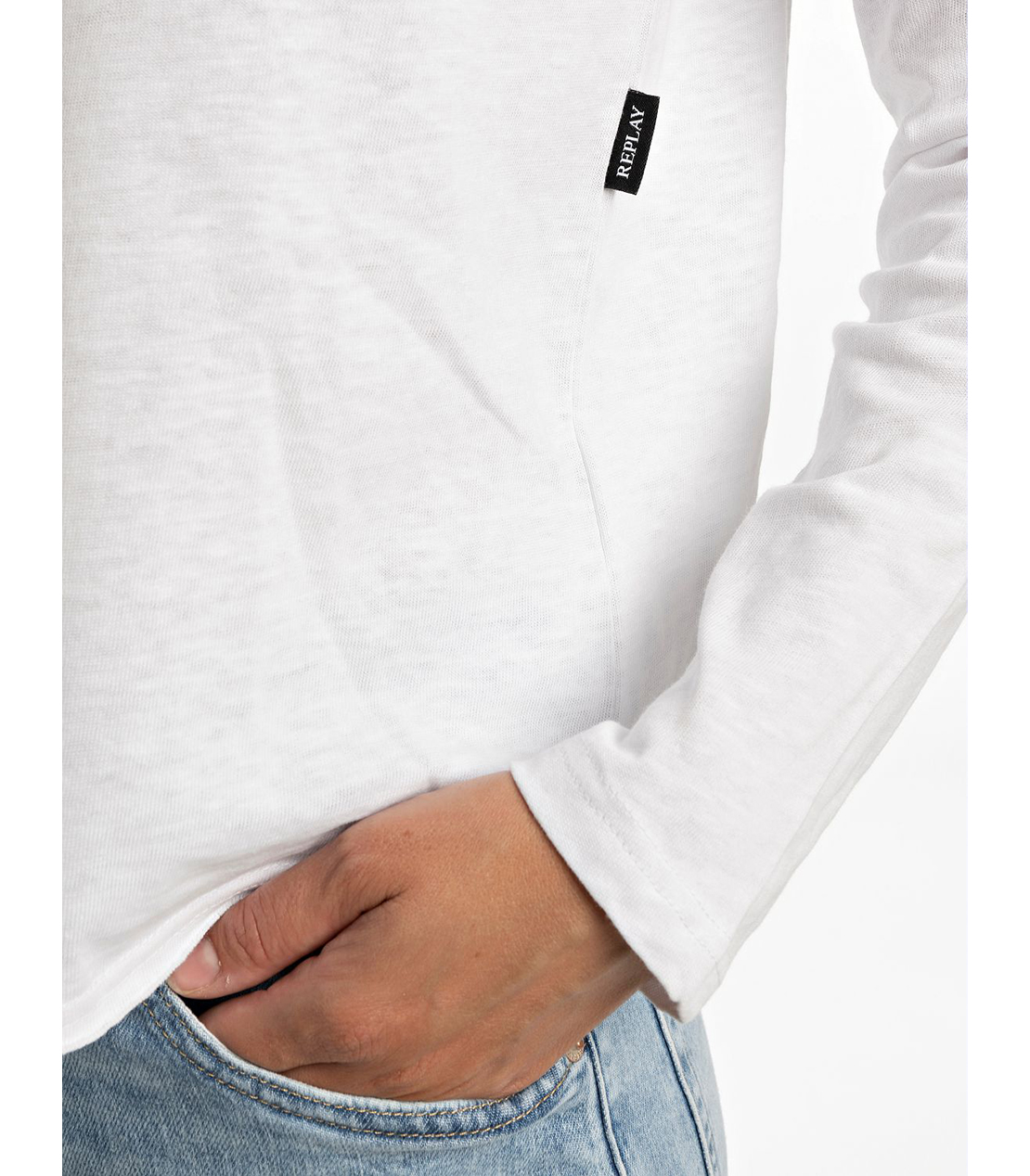 ロングラグランスリーブTシャツ 詳細画像 ホワイト 4